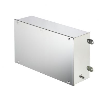 WEIDMULLER KLIPPON STB 6 SS E Metalowa obudowa iskrobezpieczna, 400 x 250 x 130 mm, element polerowany elektrolitycznie, Płytka kołnierzowa: Nie, Sześciokątna śruba M5 z rowkiem, s 1058870000 /1szt./ (1058870000)